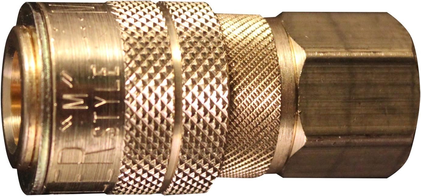 Milton 713BK 1/4" FNPT M Style Coupler with Drag Guard - Box of 100