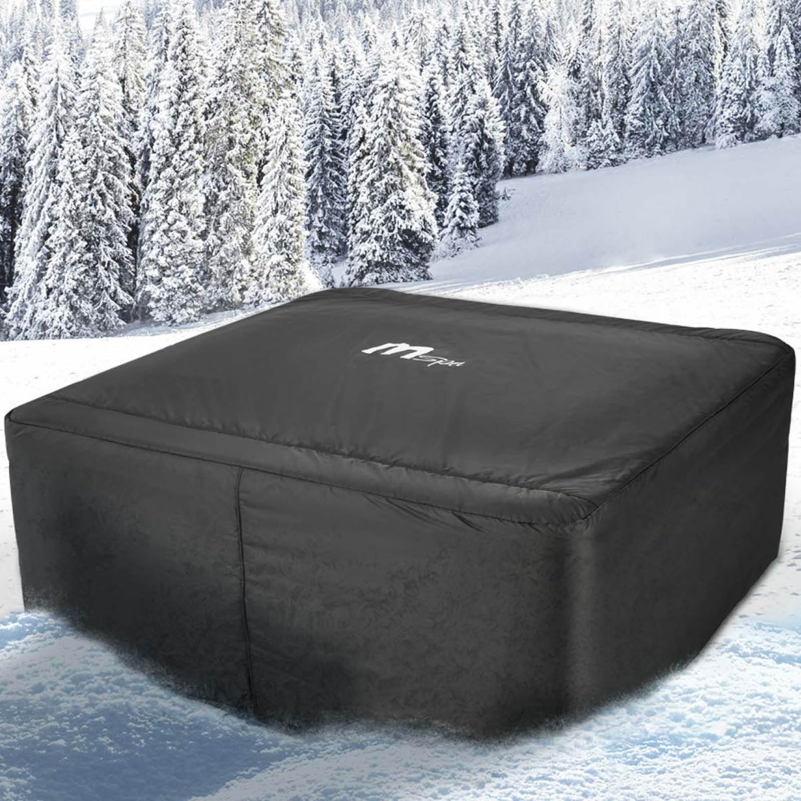 XCZ Whirlpool-Abdeckung In Quadrat-Form – Passt Für 71 Zoll (ca. 182 Cm) Große Whirlpools – Mit Wärmepumpenabdeckung & Isolierung