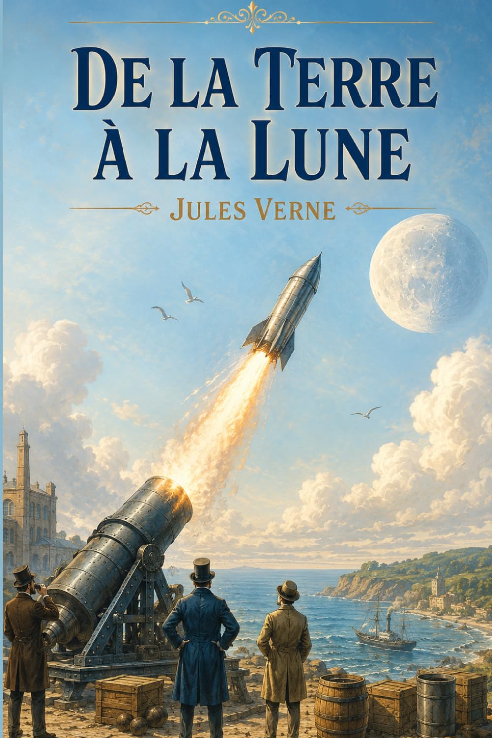 De la Terre à la Lune: Édition pour lecture confortable