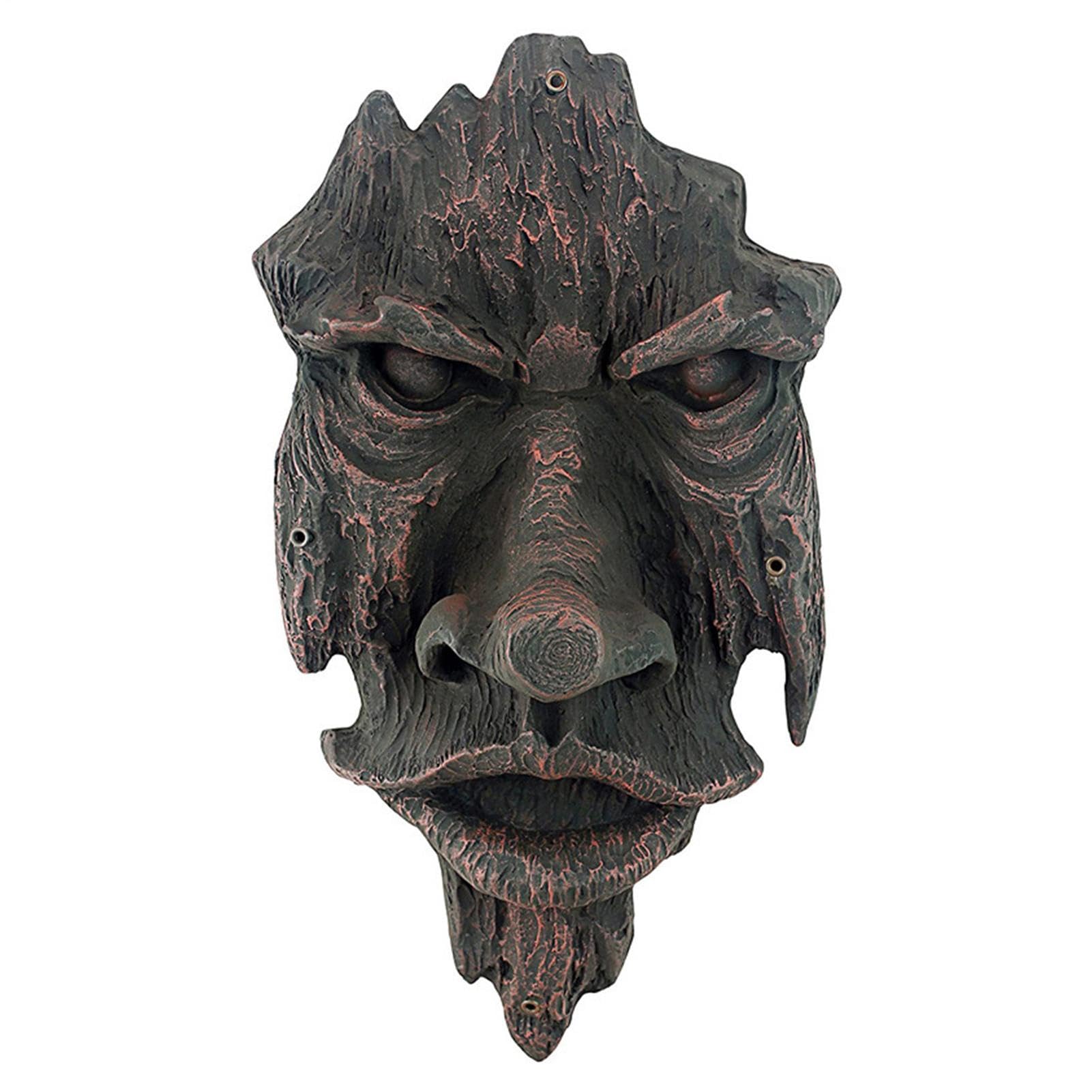 Statue de visage extravagant Nottingham Woods en résine haut de gamme pour l'art du jardin