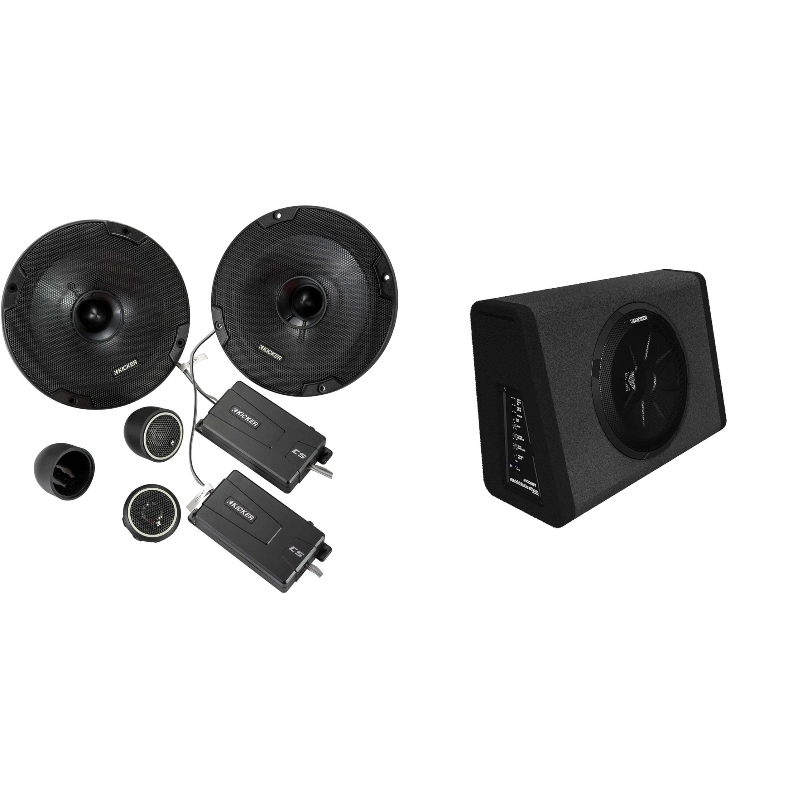 KICKER 11PT250 Powered Sub Enclosure & 46CSS674 6.75