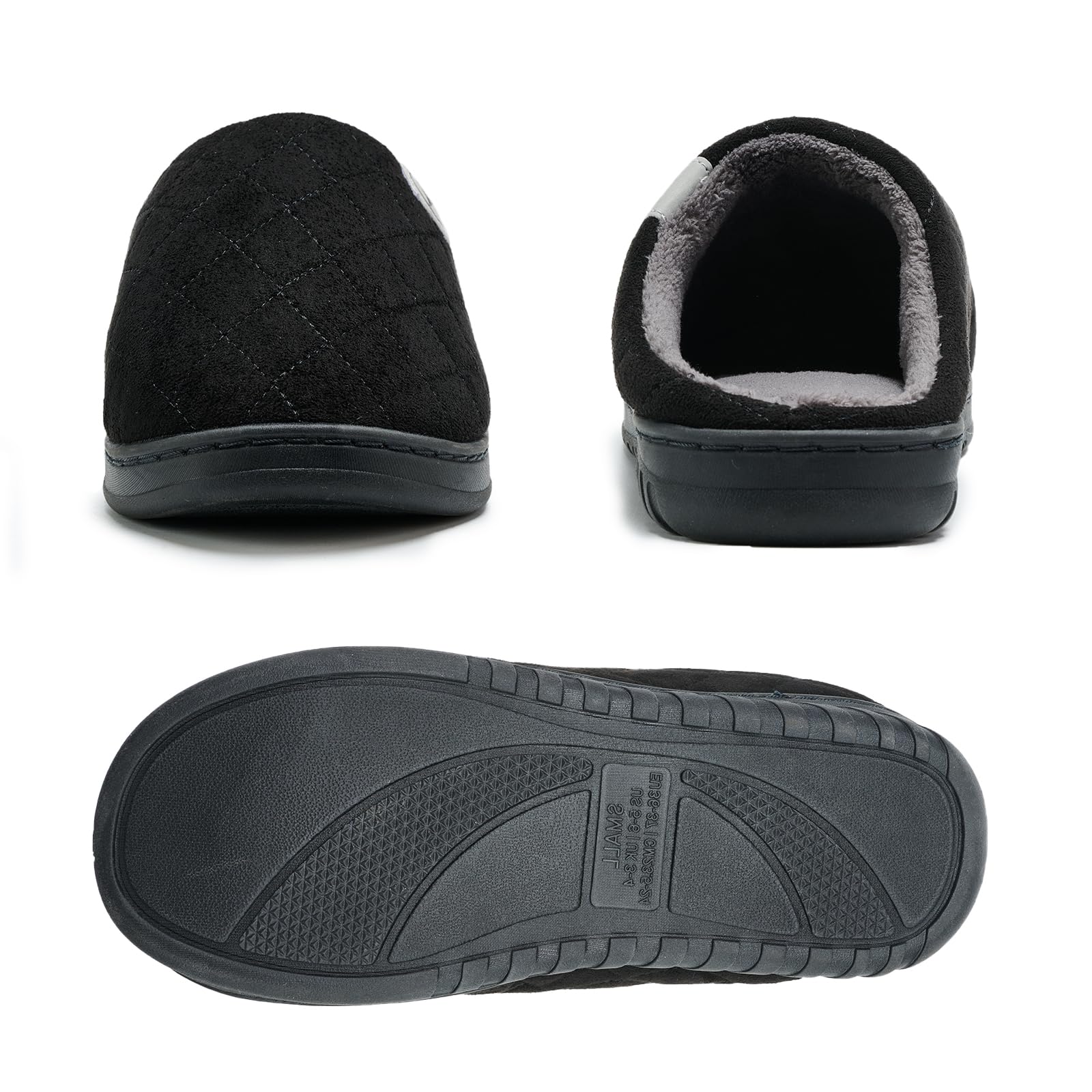 welltree Pantofole uomo donna casa morbido peluche memory foam inverno interno camera da letto caldo cotone scarpe antiscivolo