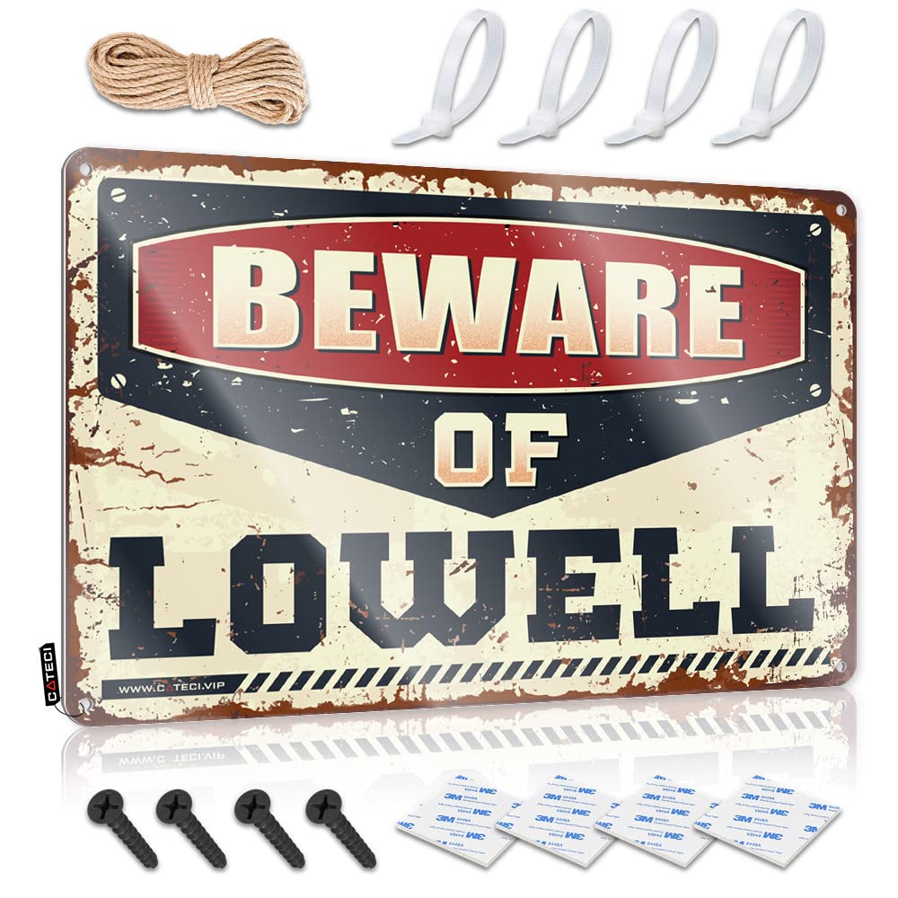 Warning Signs For Bedroom Beware Of Lowell Tin Sign Coffee Tin Sign Home Bar Metal Signs(30X40CM)