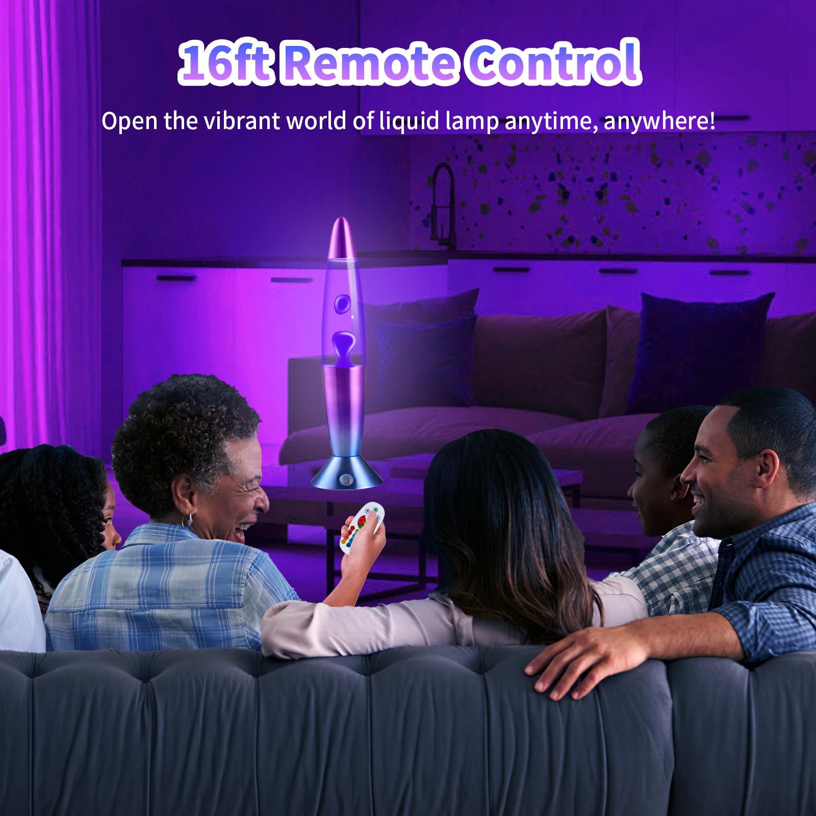 17 Colori Lampada a Movimento Liquido 34cm con Telecomando per Adulti Decorazione di Casa, Camera da Letto, Ufficio, Regalo per San Valentino Compleanno di Natale