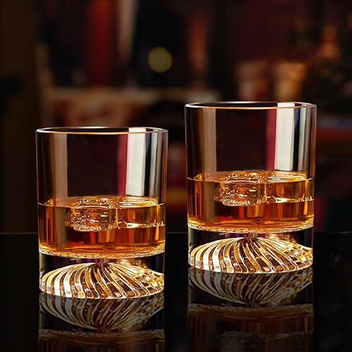 Miniatura 3 de Vasos de whisky de cristal soplado a mano, vasos de whisky a la antigua, vasos de rocas, copas de cóctel, bourbon, ron escocés, licor de vodka de 12