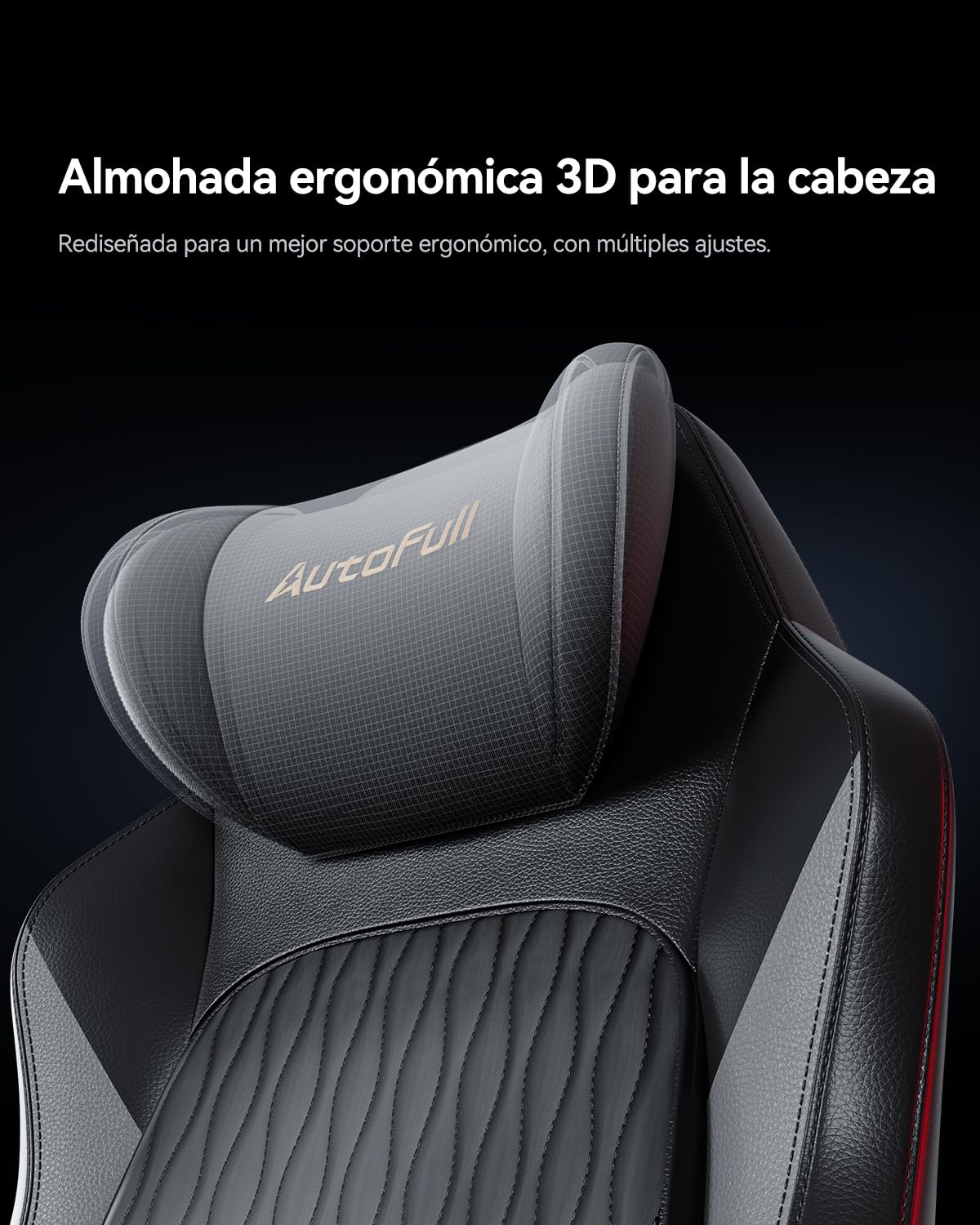 AutoFull M6 Pro 2.0 Silla Gaming Ergonómica | Silla de Juego con Reposabrazos 6D, Soporte Lumbar Dinámico y Reposapiés | Silla Gaming Ventilada y Calefactable (Nueva Generación)