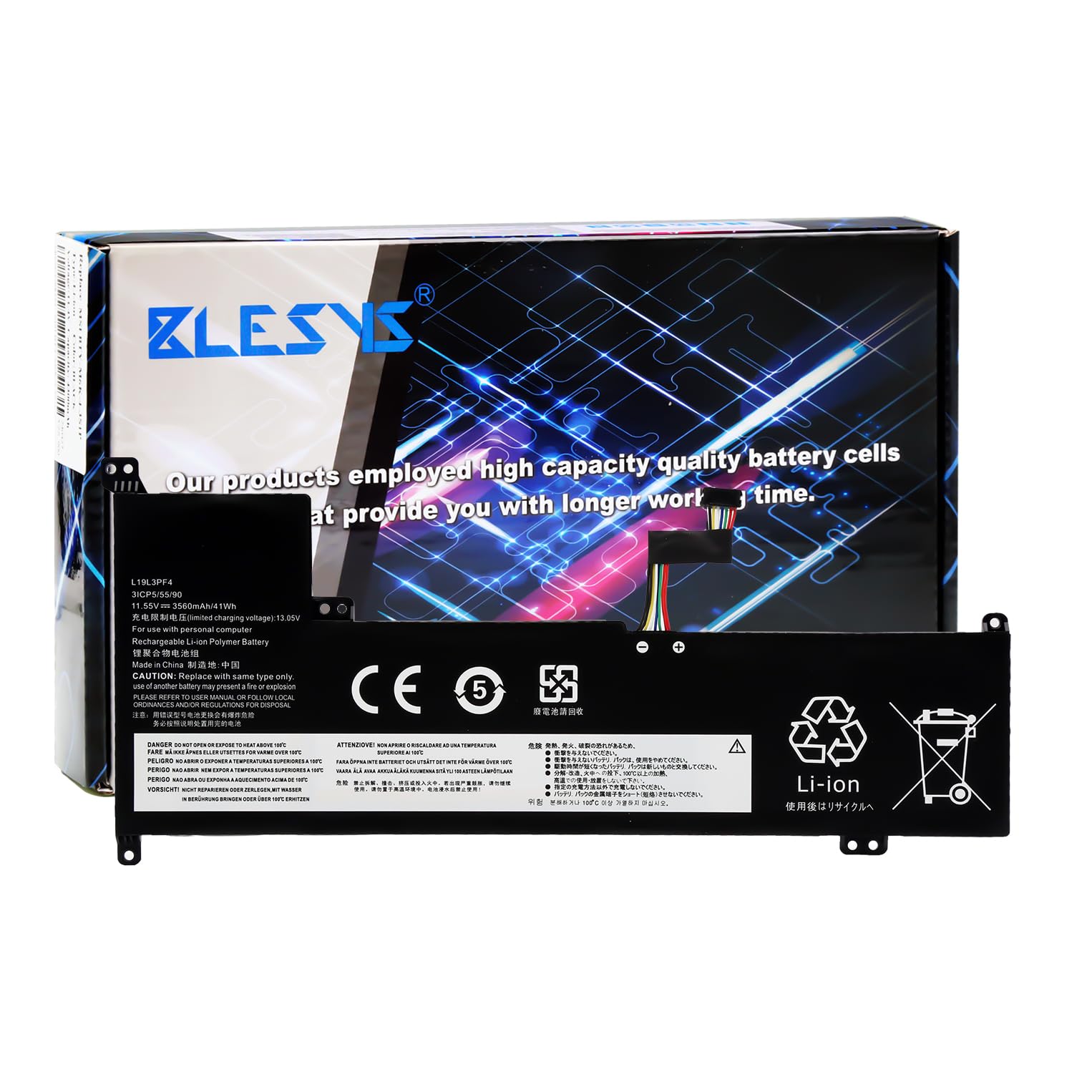 BLESYS L19L3PF4 L19C3PF6 Akku für Lenovo IdeaPad 3-17IML05 3-17ADA05 3-17ARE05 3-17IIL05