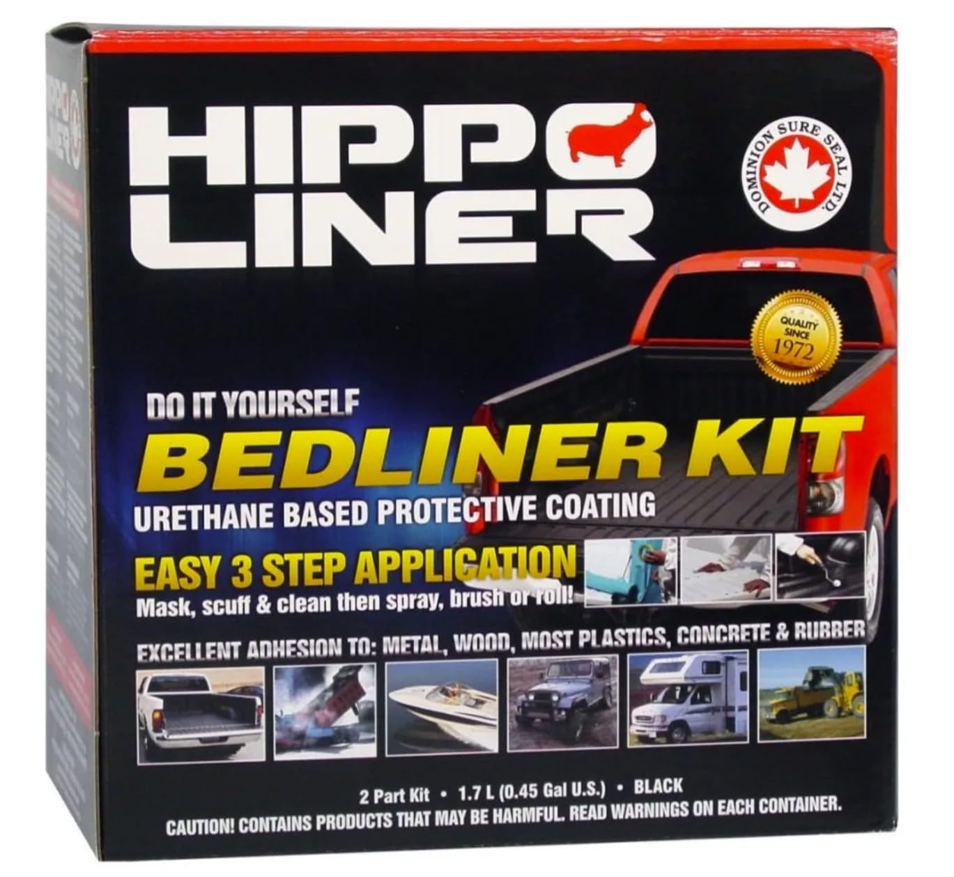 ヒッポーライナートラック荷台塗料　防錆 ペンキ防錆剤HIPPO LINER 2箱 ヒッポーライナー(Hippo Liner) (防錆・保護剤) | 株式会社