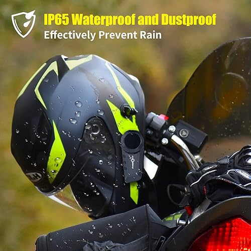 Miniatura 5 de FreedConn Auriculares Bluetooth para motocicleta KY PRO - Sistemas de comunicación de motocicleta Bluetooth 5.0 3,937.0 ft 6 Riders Bluetooth cascos