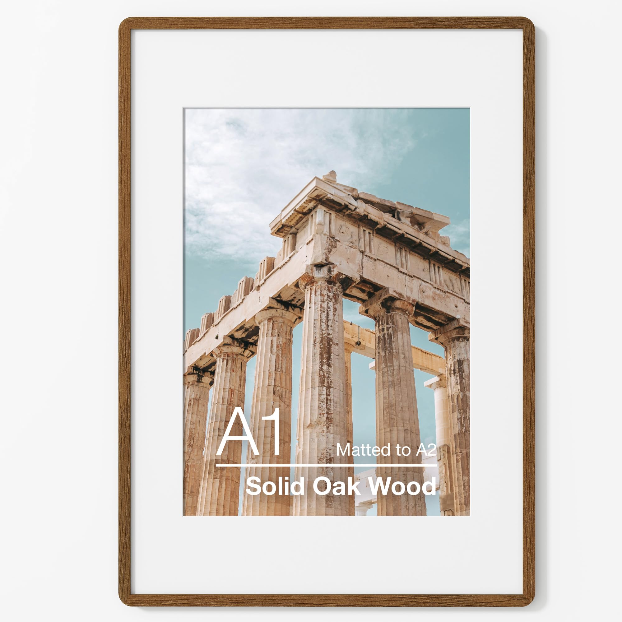 Amazon.com - FLYJOE A1 Poster Frame | Solid Oak Wood Poster Frame