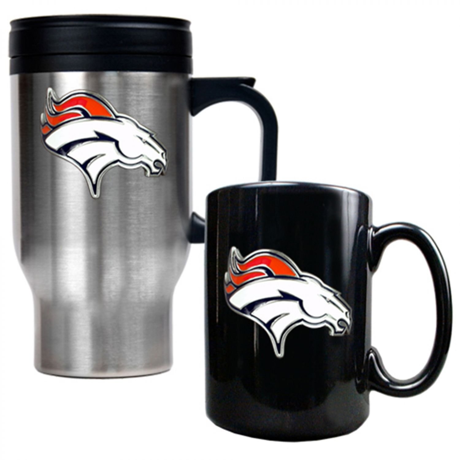 Great American Products NFL mens Travel Mug & Ceramic Mug Set - Primary Logo
