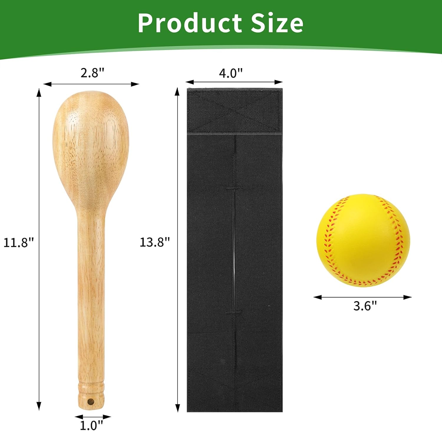 Baseball Glove Break-in kit, One Piece Structure Baseball & Softball Glove Mallet, Glove Wrap Band, Practice Ball, Baseball Mitts Shaping Hammer for Adult Youth Catchers