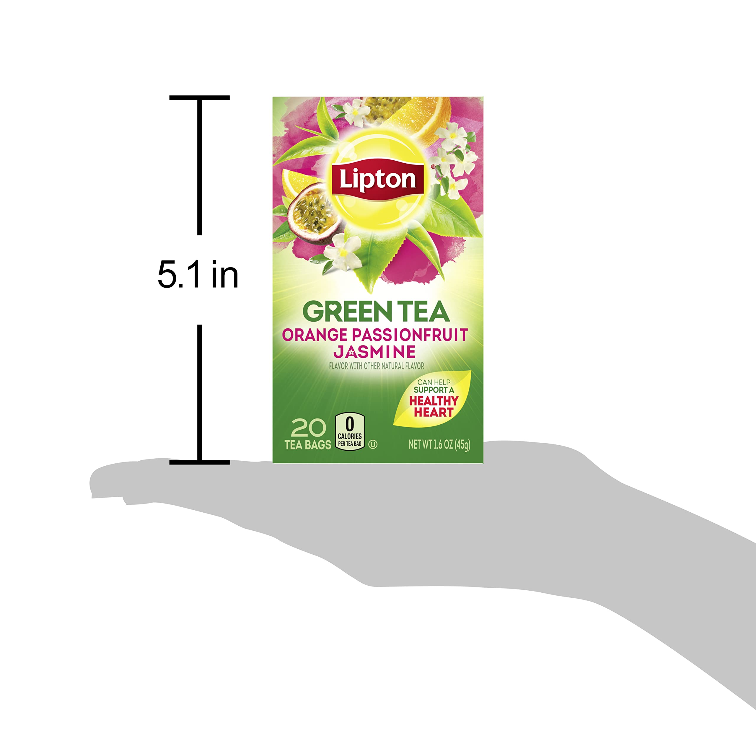 Lipton Green Tea Bags Flavored Tea with Other Natural Flavors Orange