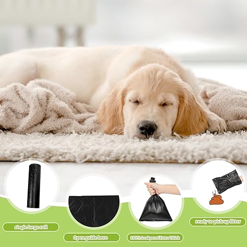 Miniatura 3 de Sherr 60 bolsas para excrementos de perro, 12000 bolsas de basura sin perfume para perros, a prueba de fugas, bolsas de plástico gruesas para el