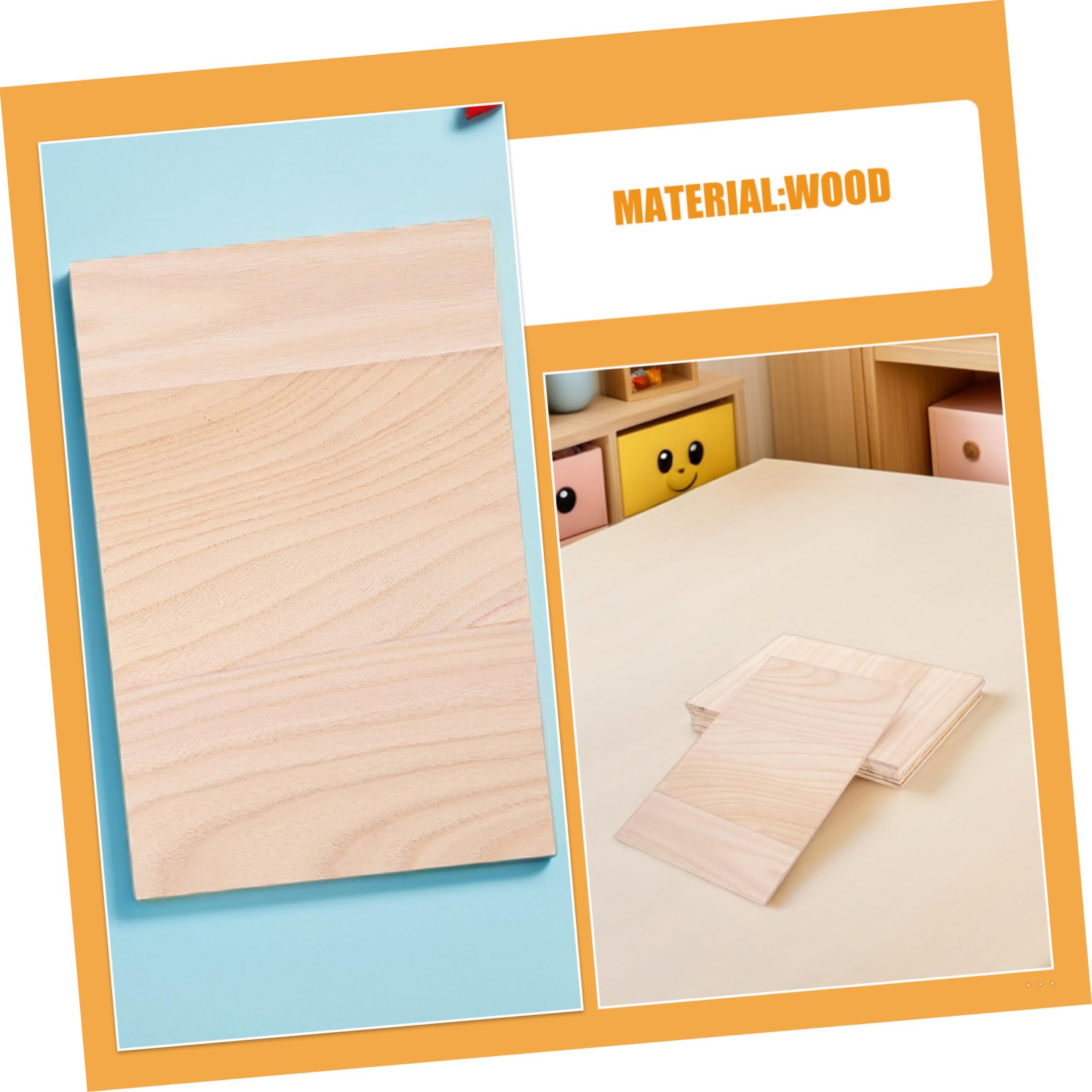 BESPORTBLE Tabla de Karate de Madera 8 Piezas Beige para Romper Entrenamiento Artes Marciales