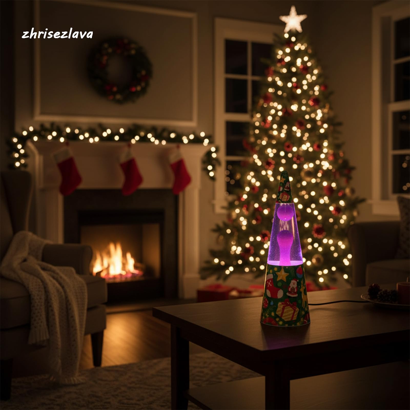 Lampe à mouvement liquide violet de 40,6 cm, éclairage dynamique de relaxation fluide, lampe de divertissement de sérénité, veilleuse de méditation, décoration d'intérieur, cadeau pour adultes et