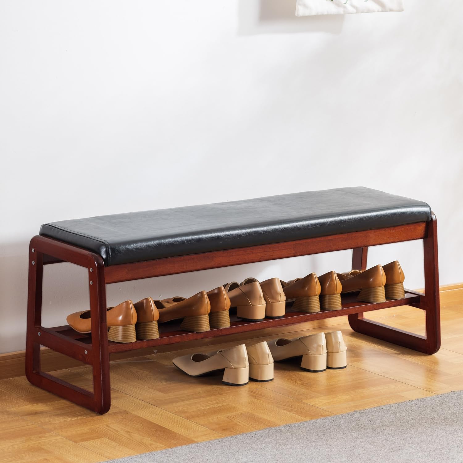 Amazon.com: latifolia Solid Wood Bench, Entryway Shoe Bench with