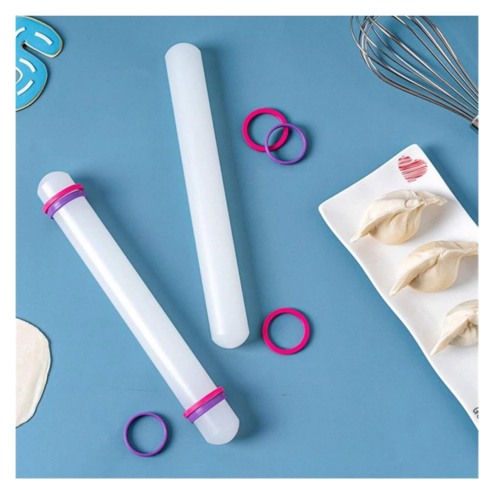 Rodillo de plástico 22cm, herramienta for hornear pasteles cocina, antiadherente