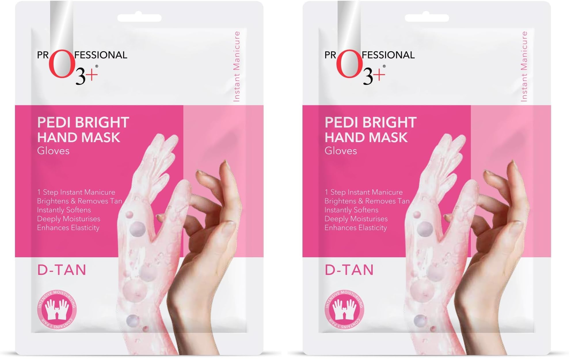 O3+ Pedi Bright Hand Gloves Cream Mask (Pack of 2)