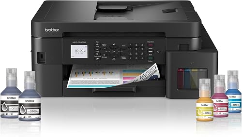 Brother Ink Tank MFC-T930DW New Launch (Print Scan Copy Fax) WiFi Auto Duplex, ADF Printer, 128 MB, Print Pages Upto 15K in Black & 5K in Color Each (CMY) Get Extra Black Ink Bottle
