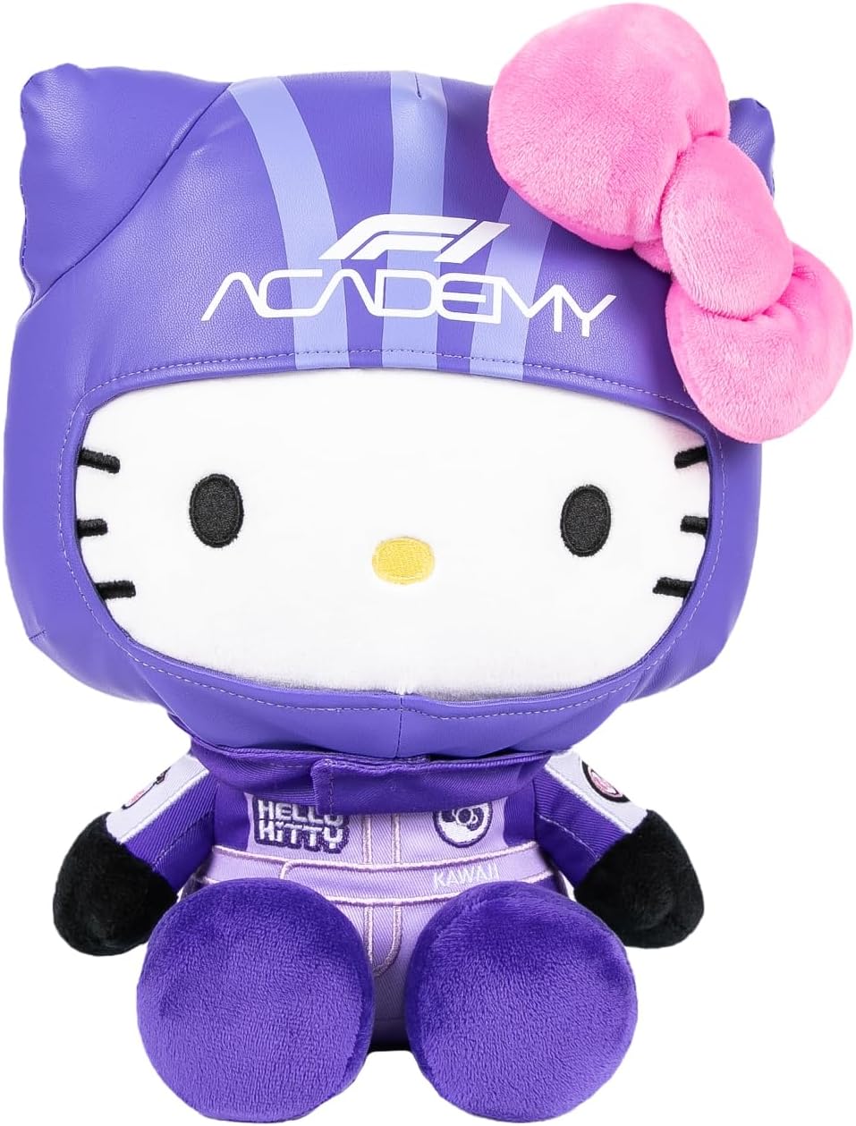 F1A x Hello Kitty Unisex Racing Plush Stuffed Animal, Purple, One Size