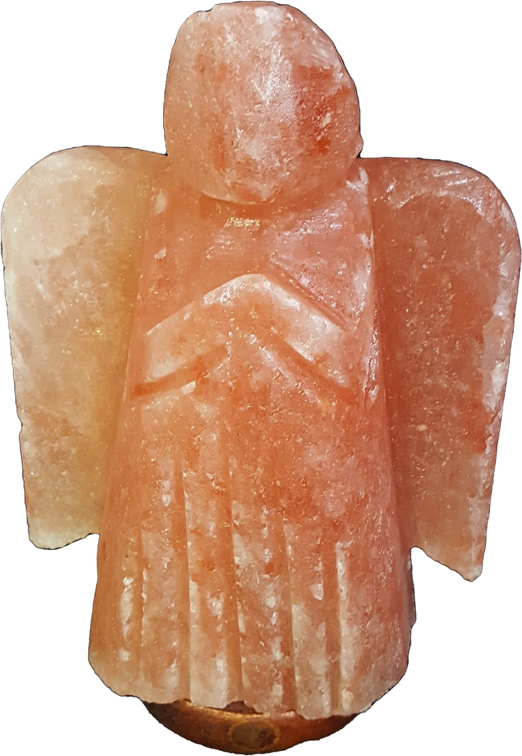 Lámpara de sal del Himalaya - Forma de ángel con alas abiertas