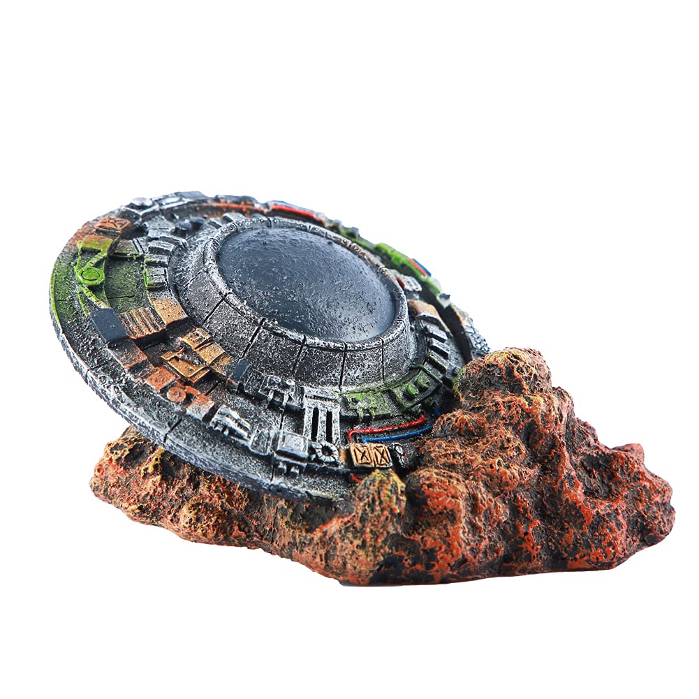 Ulifery UFO Aquarium Decoration Wrecked Spaceship Amazon.in Pet Supplies