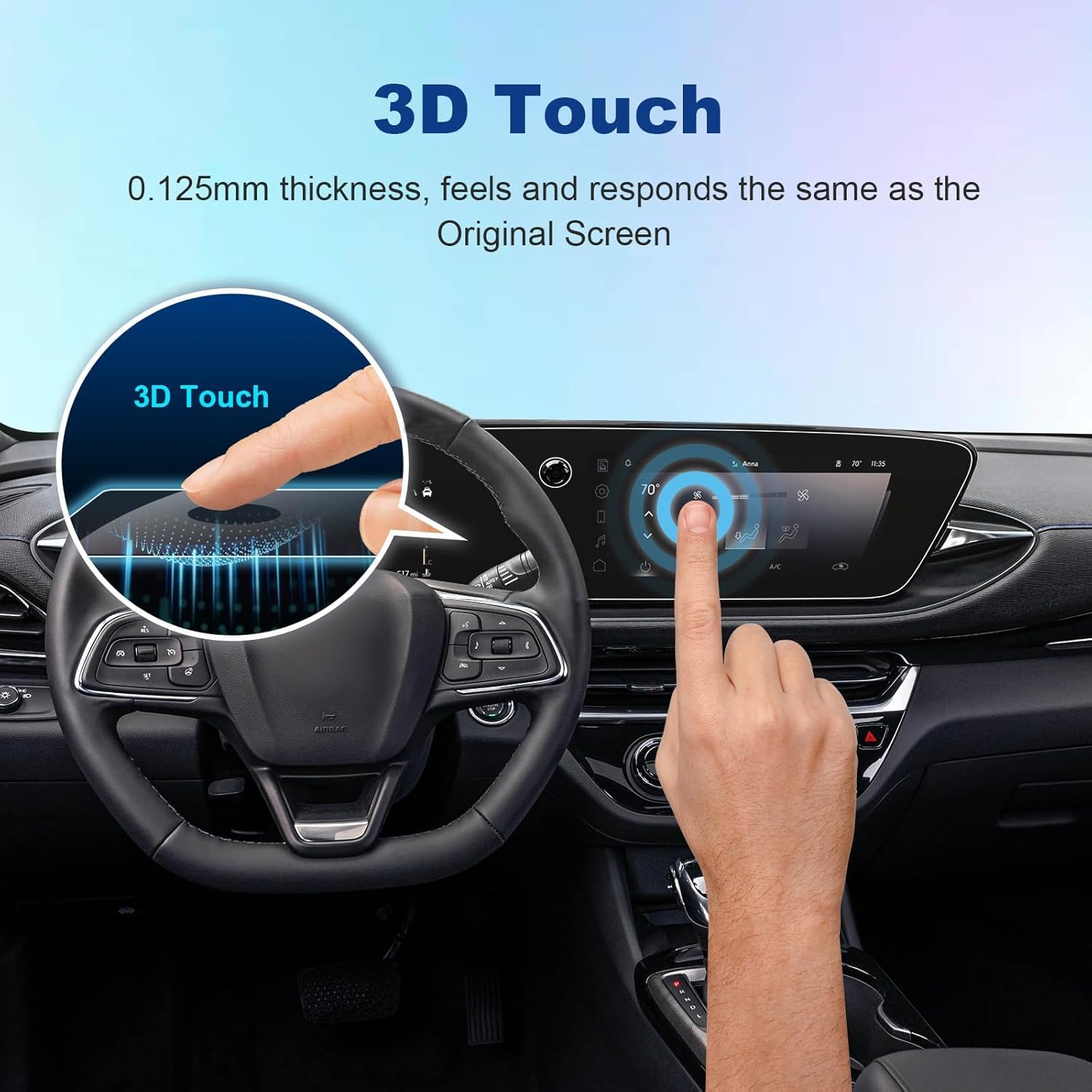 (2pcs) 2024 2025 2026 Envista Screen Protector for Buick Envista (8In Dash+11In Navi) (Preferred/Sport Touring/Avenir) All-in-One Display, 2026 2025 Envista Accessories High Clarity 8"&11"
