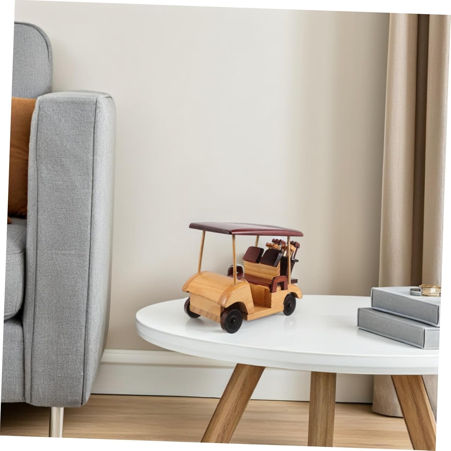 SUPVOX Rustic Wooden Retro Car Model Handmade Vintage Vehicle Ornament for Home and Office Decor Elegant Antique Design Desktop Sculpture Unique for Car Lovers and Vintage