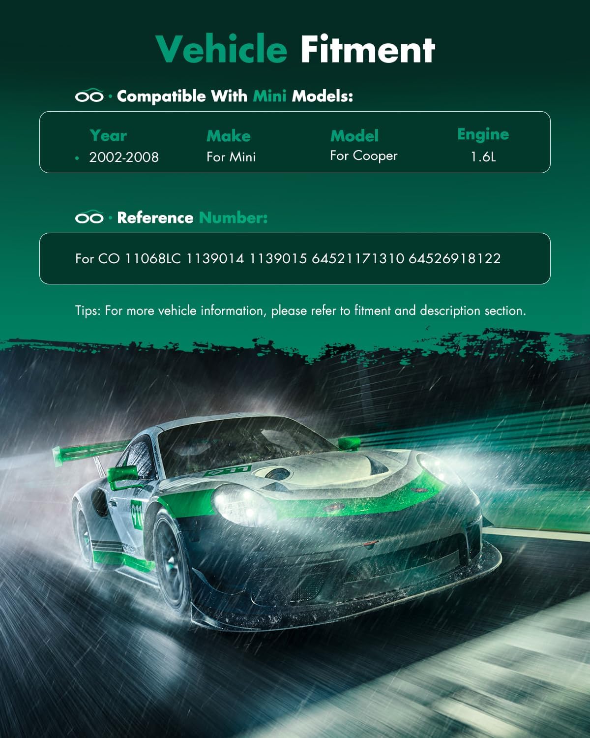 SCITOO AC Compressor Clutch Fit for Mini Cooper 1.6L 2002 2003 2004 2005 2006 2007 2008