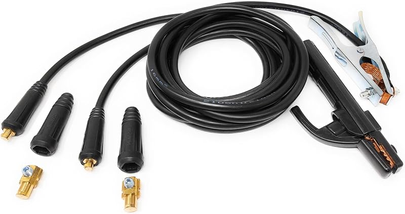 ELCAN Professional 300A elektródatartó és földelőcsipesz, 3 m rézkábellel (10–25 csatlakozókkal szerelve + 2 db 35–50 csatlakozó)