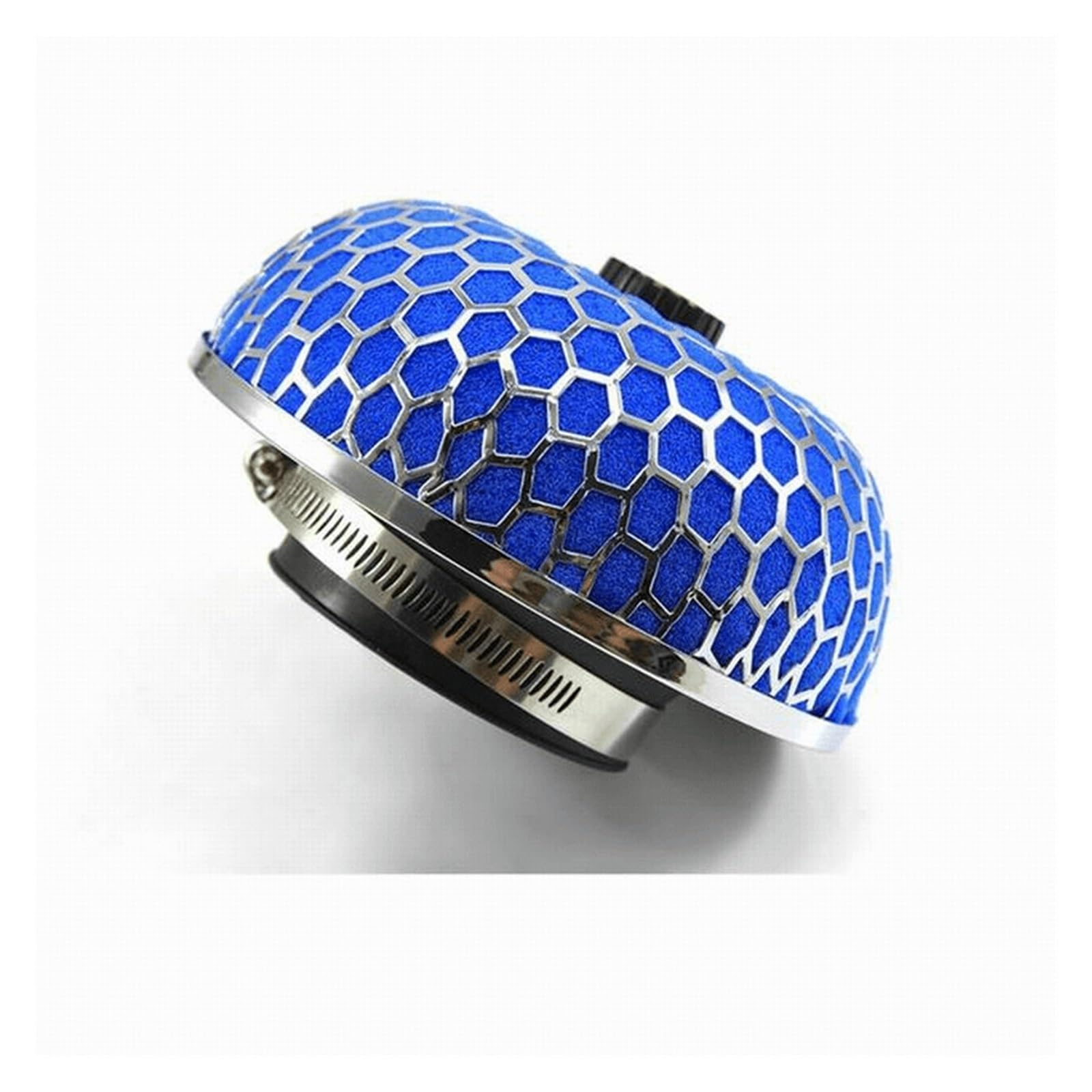 Filtro De Aire Universal De 76mm, Purificador De Aire De Alto Flujo, Cabezal De Seta, Limpiador Lavable, Entrada De Aire Frío For Coche, Piezas Profesionales For Automóviles(Blue)