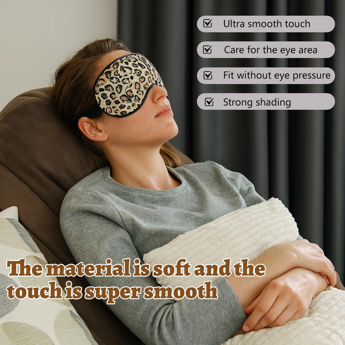 Mascherina per Dormire, Confezione Maschera per Dormire Seta, Maschere per Occhi in Pura Seta con Cinturino Regolabile, Mascherina Notte per i Regali Yoga da Viaggio