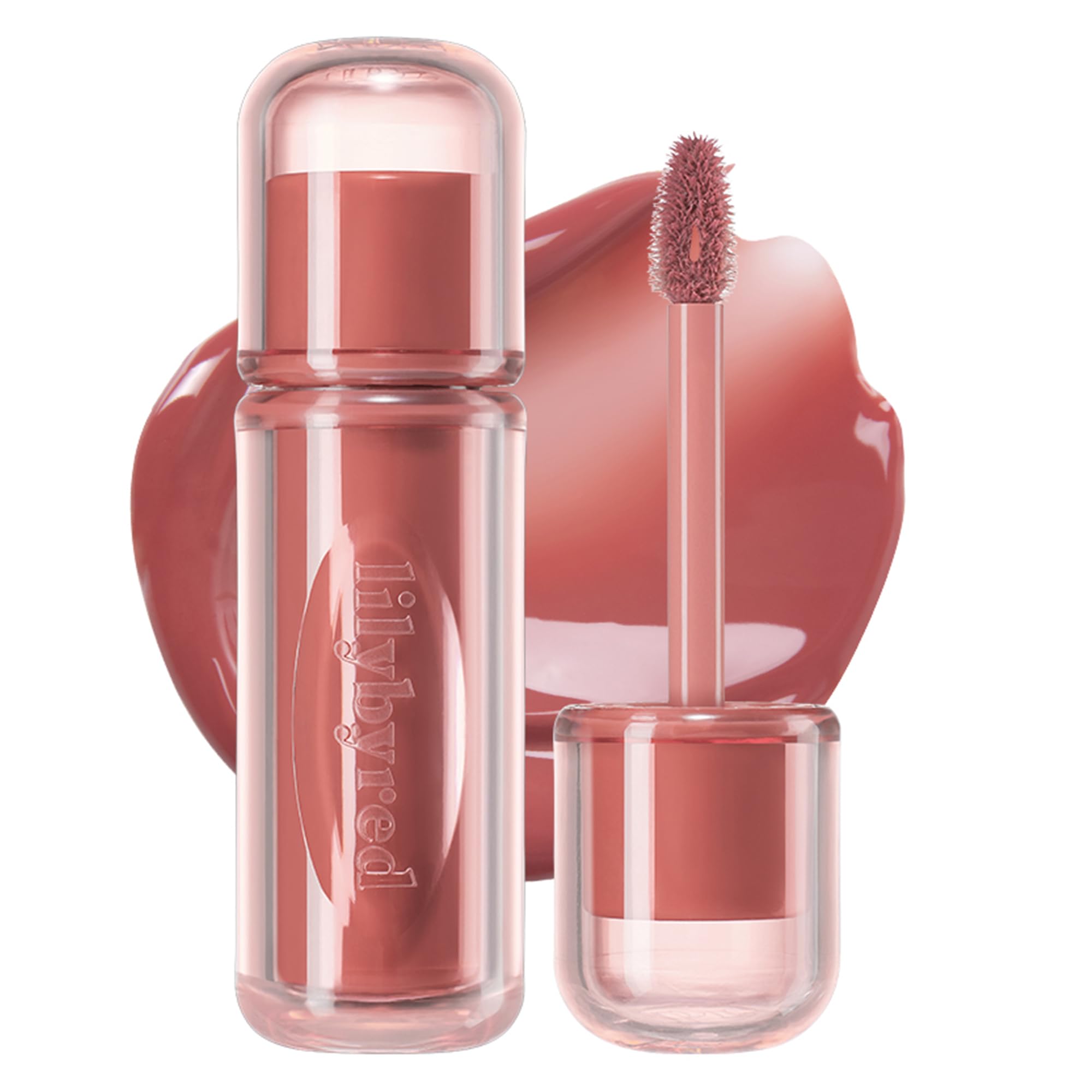 lilybyred Bloody Liar Coating Tint | Korean Jelly Gloss Lip Stain, Juicy Color with Clear Layering Shine, Non-Darkening, Long-Lasting, Non-Sticky & Lightweight, 0.12 oz. (02 Sweet Rose Apple)