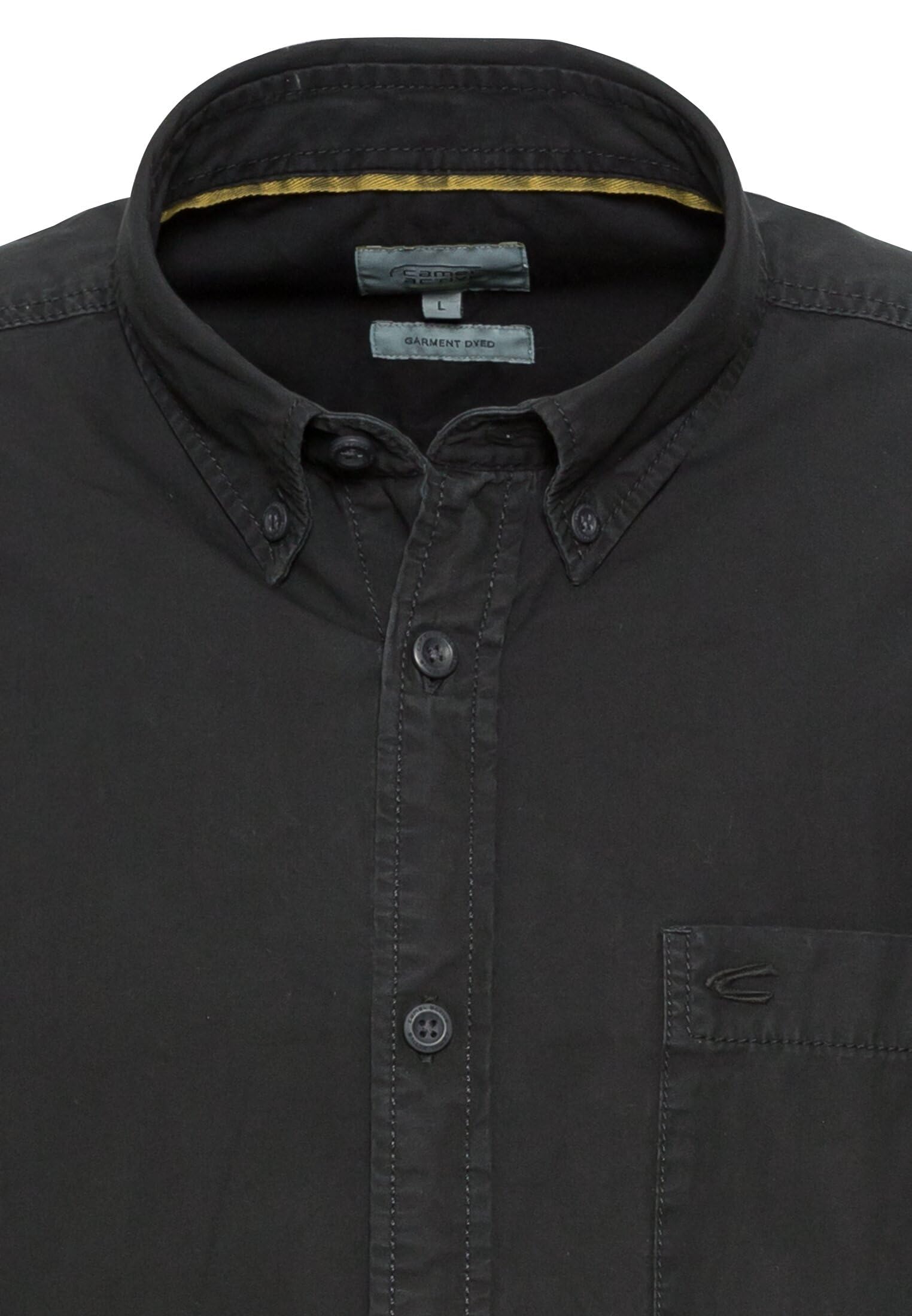 camel active Herren Langarmhemd aus Baumwolle