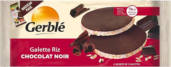 Gerblé Dark Chocolate Rice Patties, 4x2 Patties (Individual Packaging), 130 g, 208678