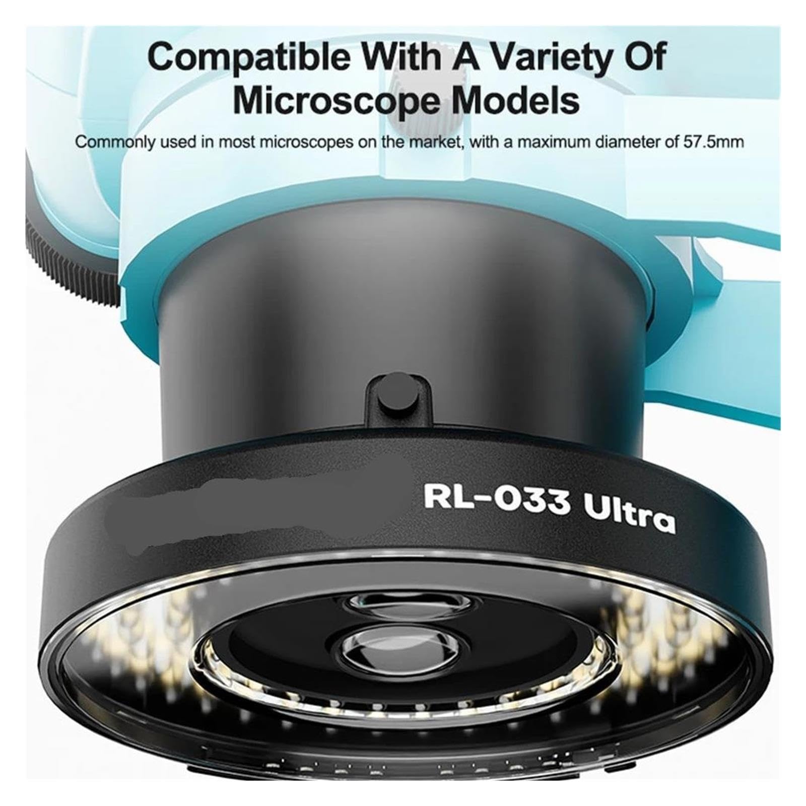 RL-033 Anillo de luz LED Ultra Microscopio 105 LED USB
