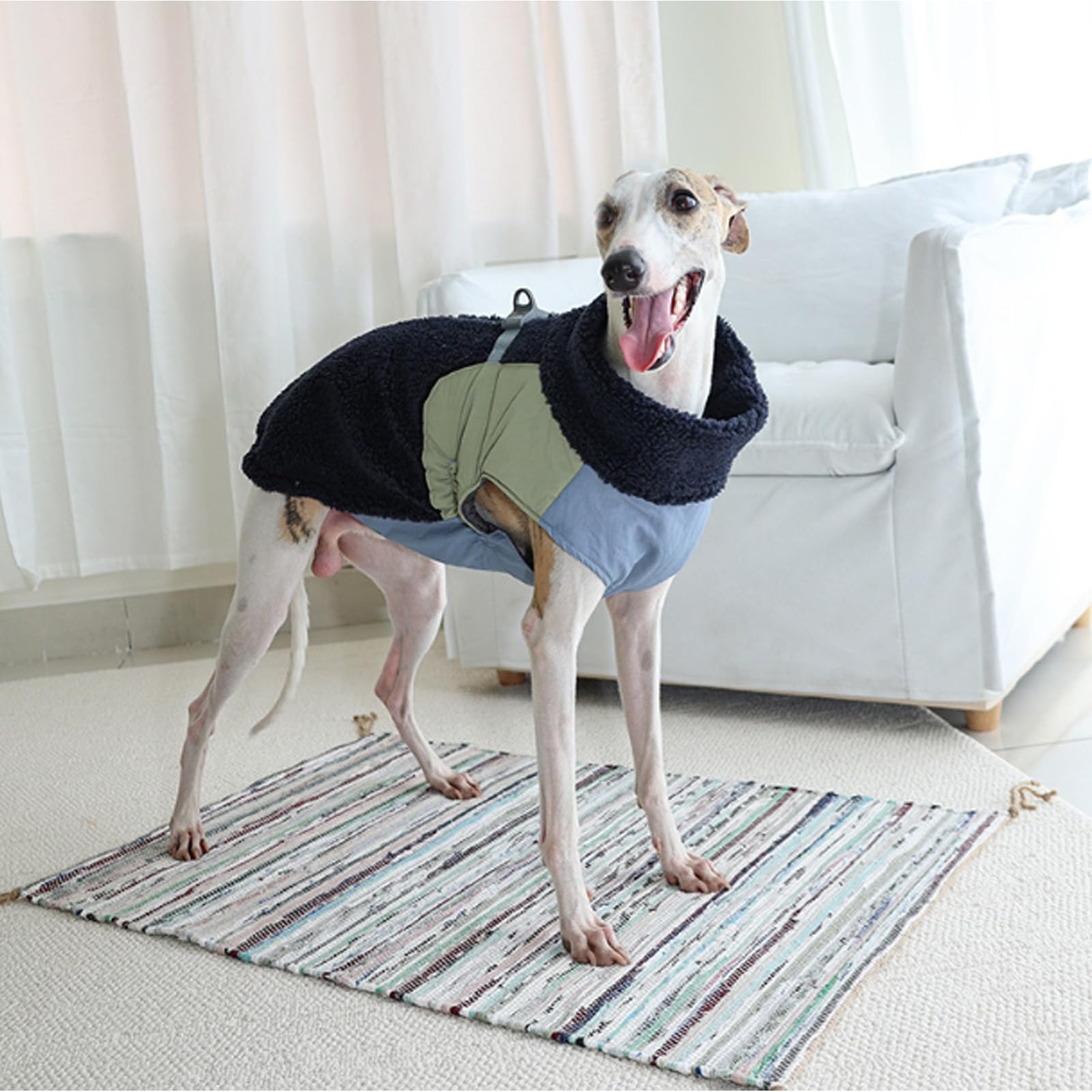 Cappotto Cani Invernale, Cappotti per Cani per Il Freddo, Giacca da Neve per Cani con D-Ring, per Cani Taglia Piccola Media Grande Vestiti,Beige,S