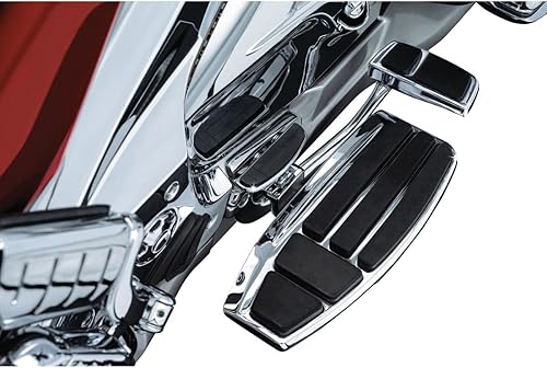Miniatura 2 de Kuryakyn Componente de control de pie de motocicleta 4038: kit de tabla de suelo para conductor con palanca de cambio de talón y palanca de freno