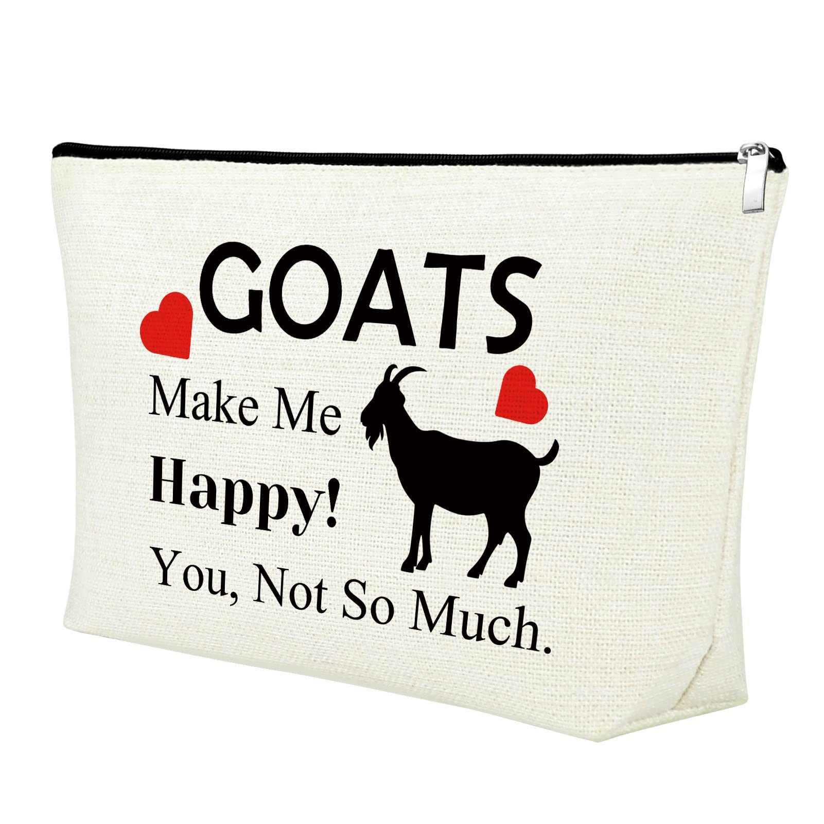 Mxrymvu Goat Gifts for Goat Lovers Goat Makeup Bag Animals Theme Gift Cosmetic Bag Birthday Gift for Girl Best Friend Sister Daughter Granddaughter
