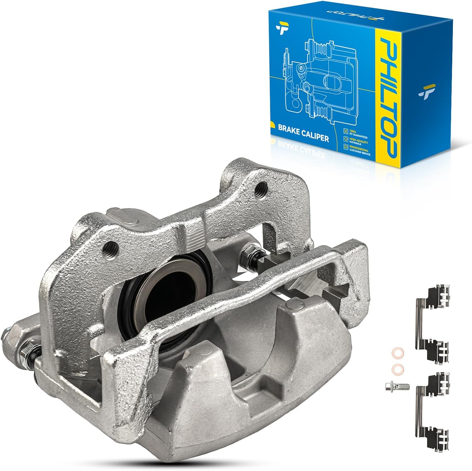 PHILTOP Brake Caliper Front Right Compatible with 2005-2011 Chrysler 300, 2006-2011 Dodge Charger, 2005-2008 Dodge Magnum, 2009-2011 Dodge Challenger, 18-B4968