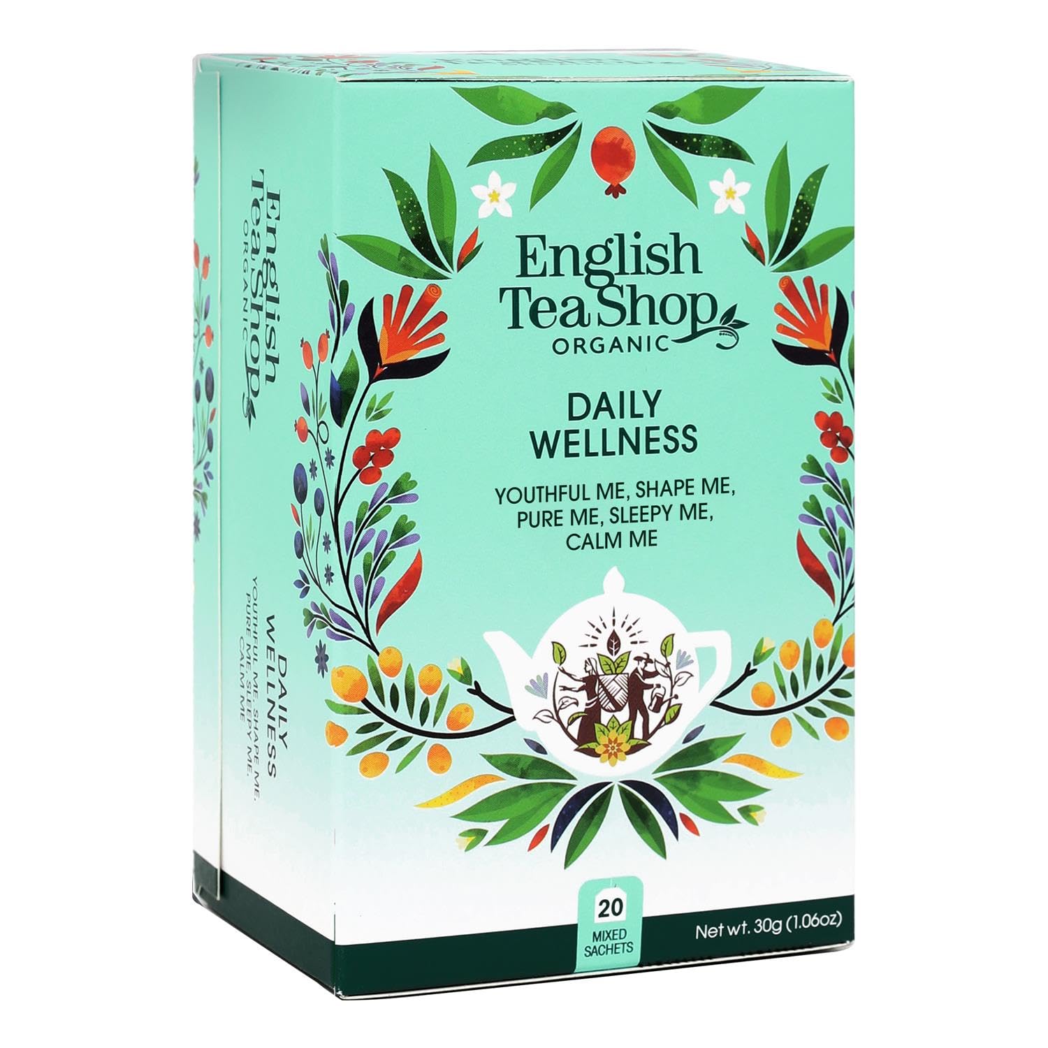 English Tea Shop Daily Wellness Tea Bag Sachets, 20-Piece