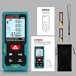 Kiprim 70m Laser Distance Measure High Accuracy 229ft LD70E Laser Tape Measure Compact Laser Measurement Tool with Larger Backlit LCD Display,ft/m/in Switching,Bubble Level