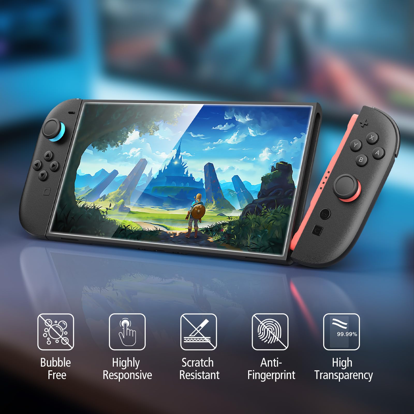 HEYSTOP [30 pezzi] Custodia per Nintendo Switch 2 Kit di Accessori Custodia da Viaggio Switch 2, Switch 2 Dockable Cover Protettiva con Protezione Dello Schermo Switch 2 per Console Nintendo Switch 2