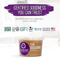 Vista 8 de Aleia’s Gluten Free Plain Bread Crumbs – 13oz (1 Pack) – Breading for Chicken, Meatloaf & More – Non-GMO, Dairy Free, Low Sodium, Kosher