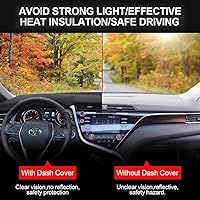 Vista 5 de Protector para tablero a medida para Toyota Camry 2007 2008 2009 2010 2011 (Negro)