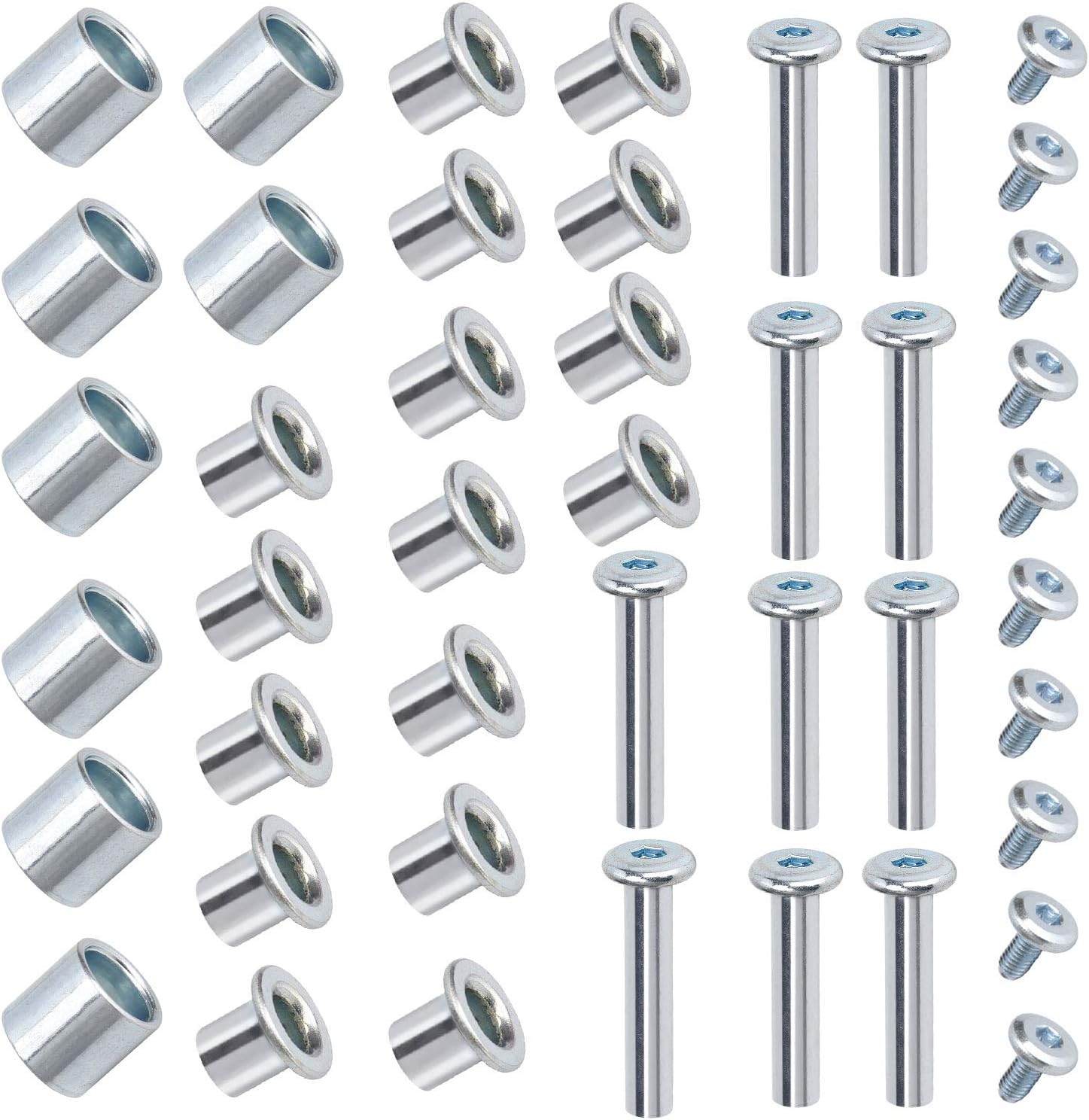 TOBWOLF Inline Skate Axle Spacer Screw Replacement, Aluminum Alloy Rollerblade Wheel Bearing Spacer, Roller Replacement Accessories With Axles & Wrench