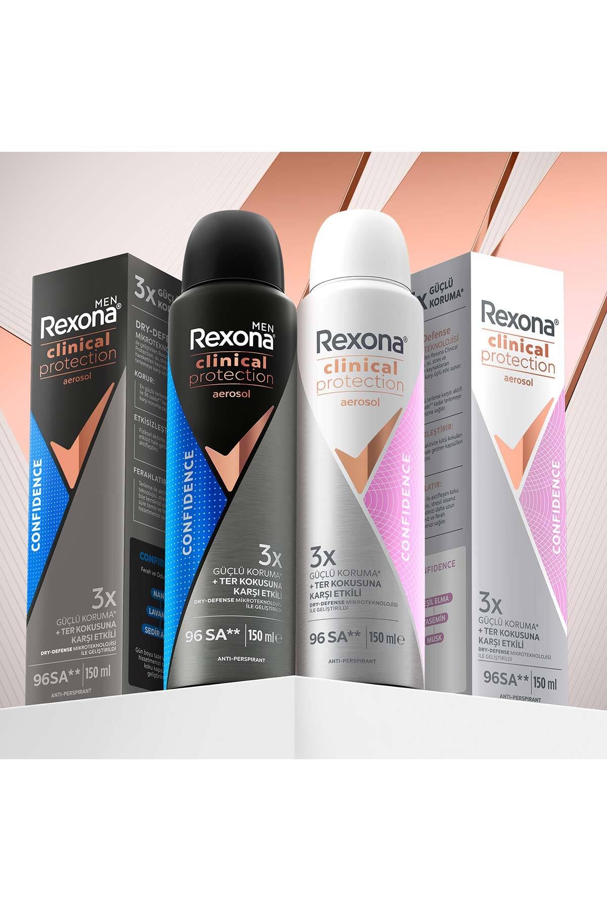 Rexona Clinical Protection Kadın Sprey Deodorant Confidence 150 ml