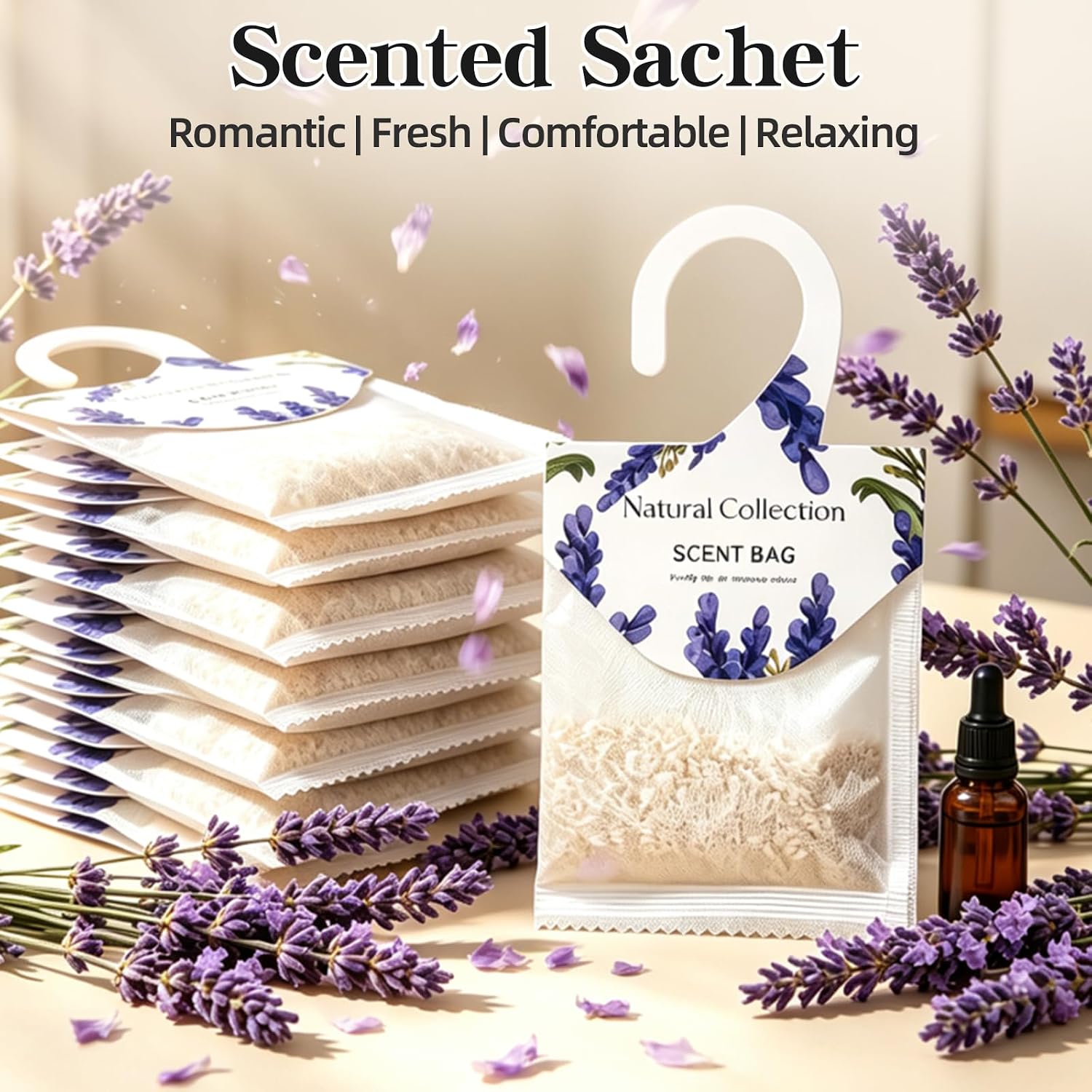 14pcs Wardrobe Perfume Sachet,Lavender Drawer sachets,Closet air freshener