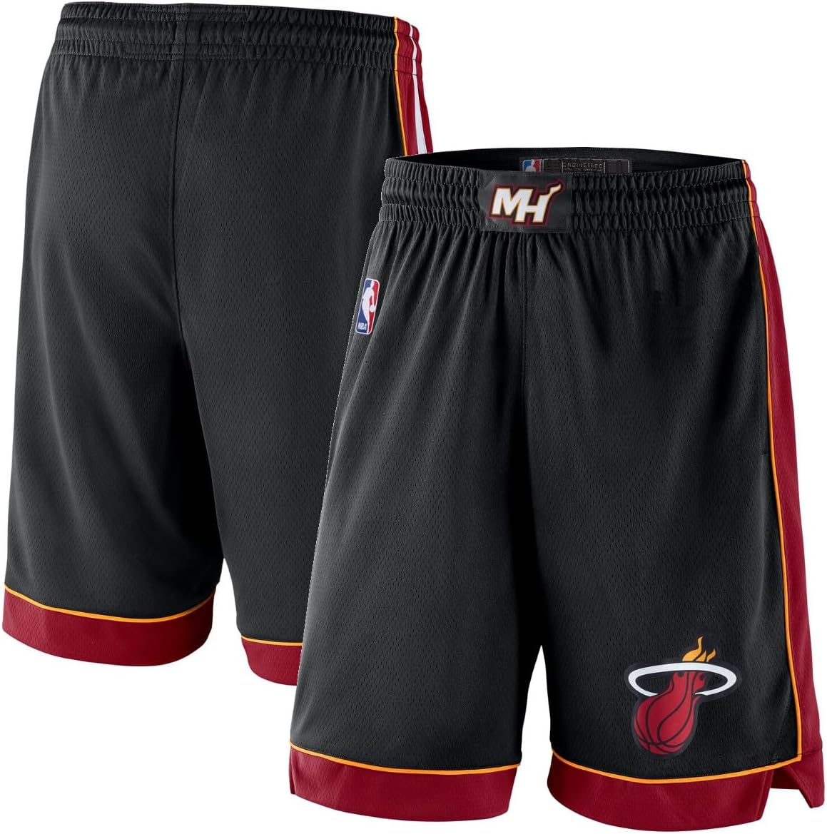 Miami Heat NBA Kids Youth 8-20 Icon Edition Black On-Court Swingman Performance Shorts